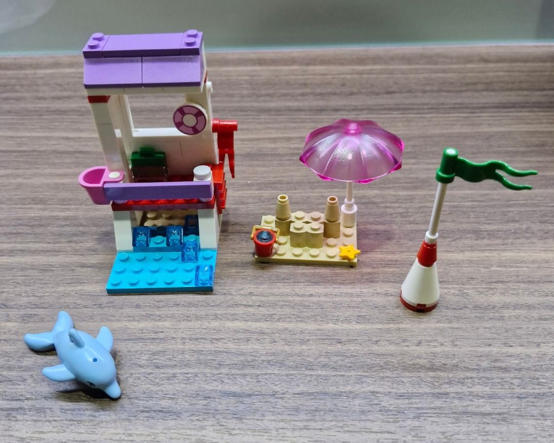 Emma s Lifeguard Post Lego Friends 41028 no minifigures Hobbies Toys Toys Games on Carousell
