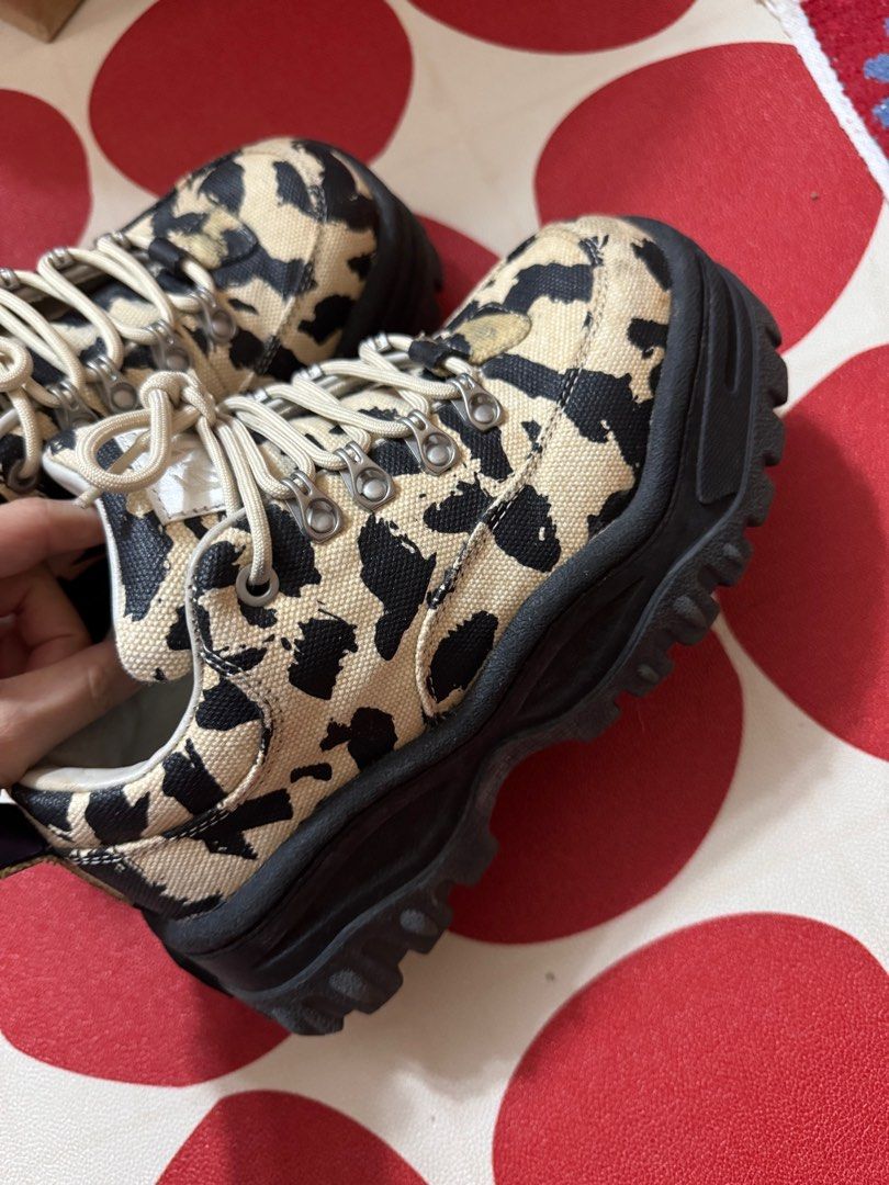 Eytys Angel Leopard Print Canvas Trainers Carousell