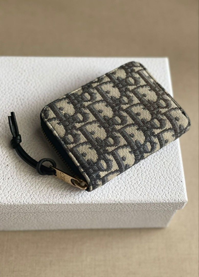Fast Sale Reprice, Excellent, Dior Oblique Zip Wallet 2019, size 11 x  cm, With pita, dustbag and box, •Nett, •Exclude ongkir 11