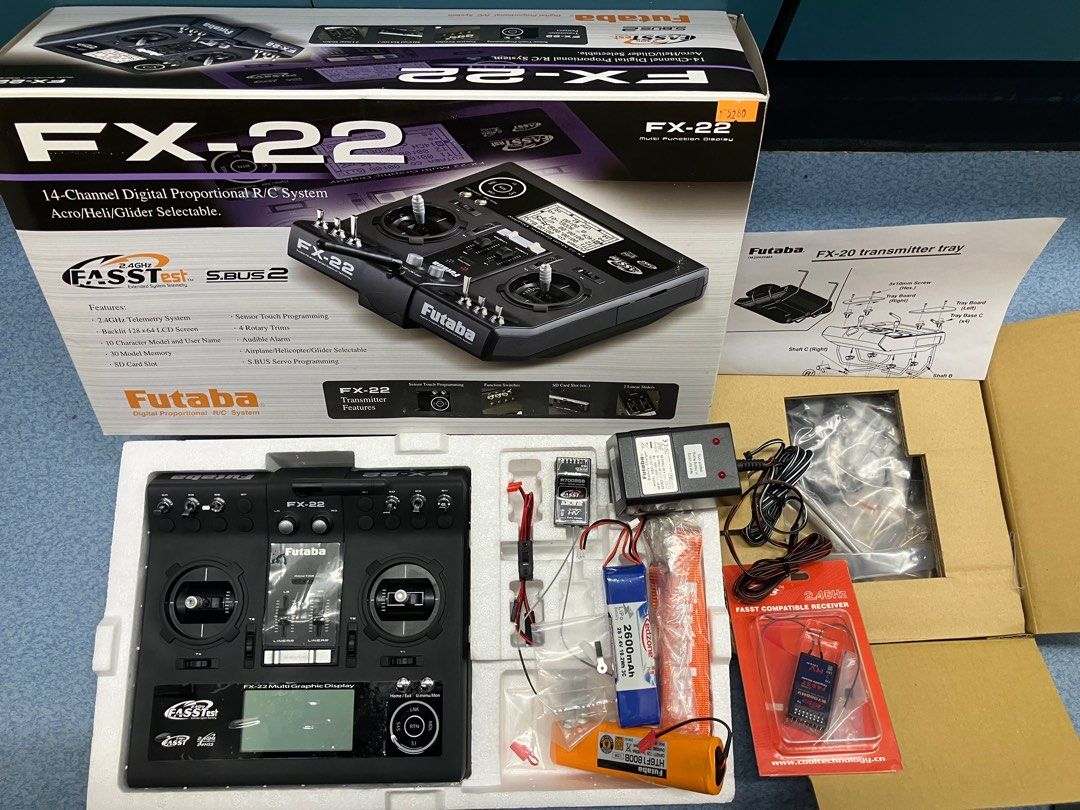 Futaba FX-22 98 %新,雷達行買有單,全套齊件,多一個副廠接收 Futaba FX-22 98 %新,雷達行買有單,全套齊件,多一個副廠接收