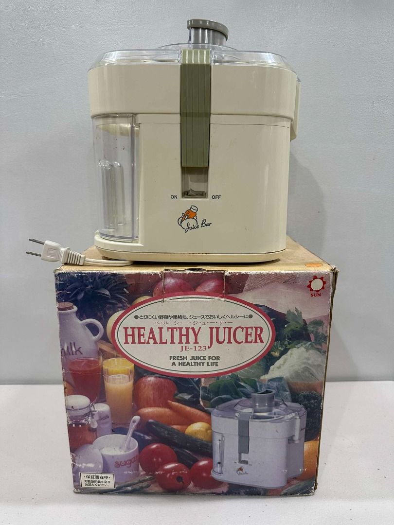 Health Juicer (Category: Juicers, Blenders & Grinders) located in Dasmarinas. Submitted by buboyd (Listing ID 1329631967, Image 1). Description: Health Juicer From Japan 110V Good working condition What you see is what you get! Price 500 RFS Decluttering Location Dasmarinas Cavite .