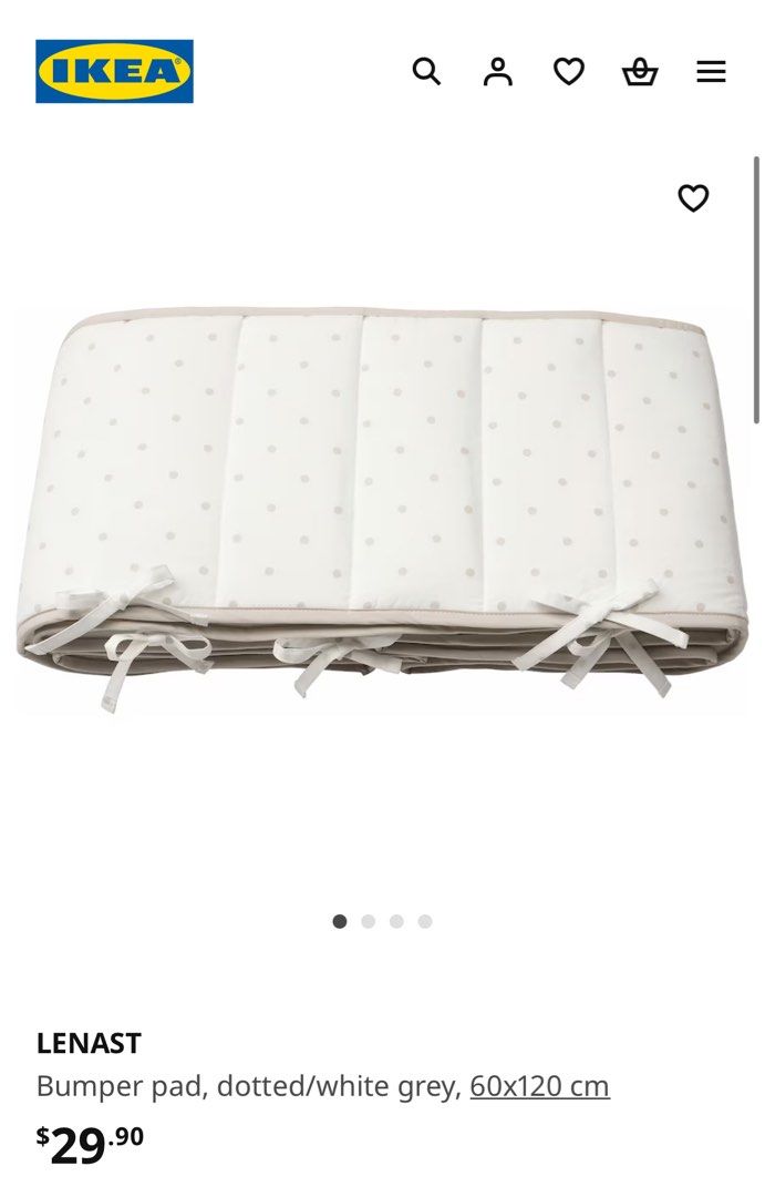Ikea crib bumper pads clearance