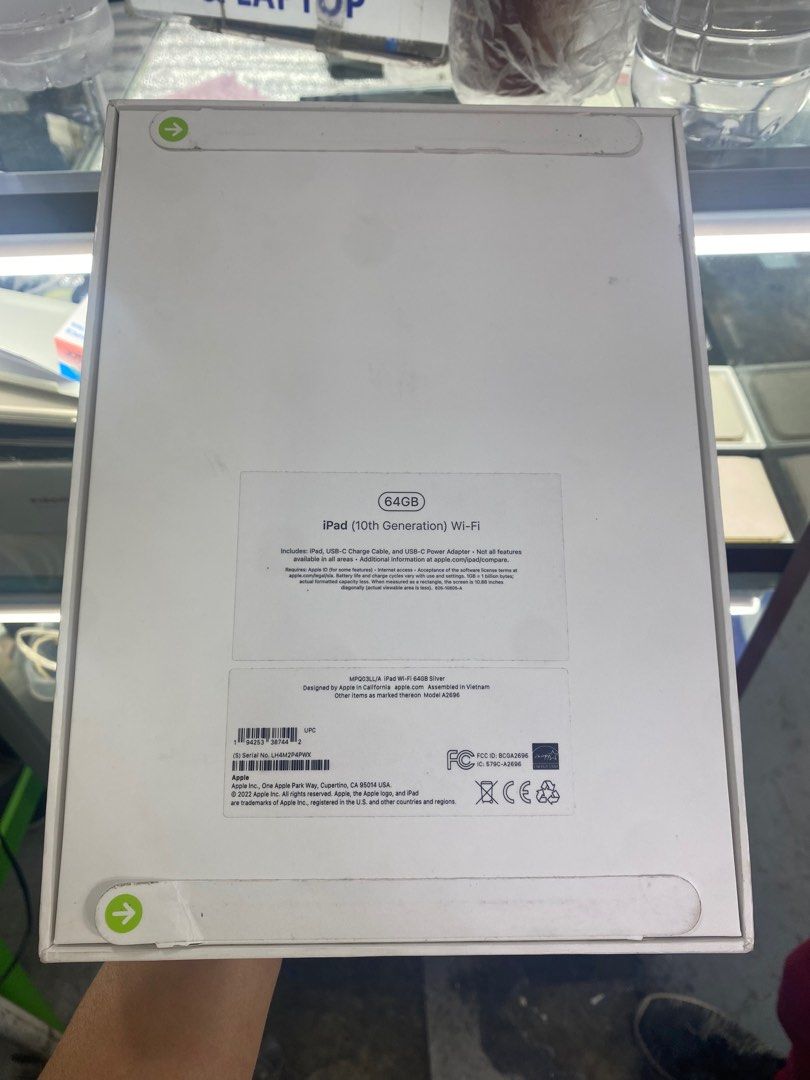 Ipad 10th Generation 64gb Wi-Fi (Category: iPad) located in San Juan City. Submitted by rodelmarllemit (Listing ID 1329554151, Image 3). Description: Ipad 10th Generation Wi-Fi Rom: 64gb Color: Silver US Variant Facebook Page: •Helu’s Gadgets Txt or Call •09266836637 Mode of Payment: •Cash •Bank Transfer •GCash & Paymaya Installment: •Credit Card •Ggives •Cash on Delivery •Shipping •Meet Up •Trade In You can visit our Physical store in Stall numb