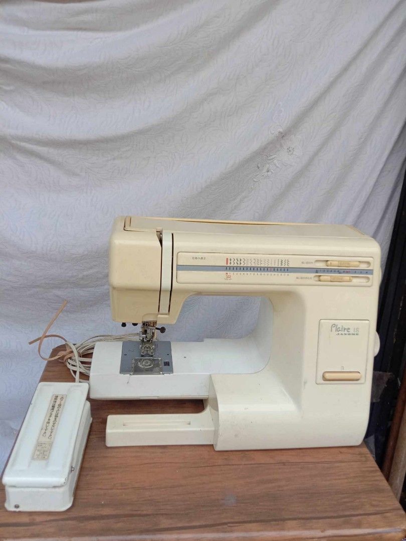 Japan JANOME Portable sewing machine 110v ac Tested working 2050php (Category: Craft Supplies & Tools) located in Quezon City. Submitted by jpnvintageonline (Listing ID 1329533012, Image 1). Description: Japan JANOME Portable sewing machine 110v ac Tested working.
