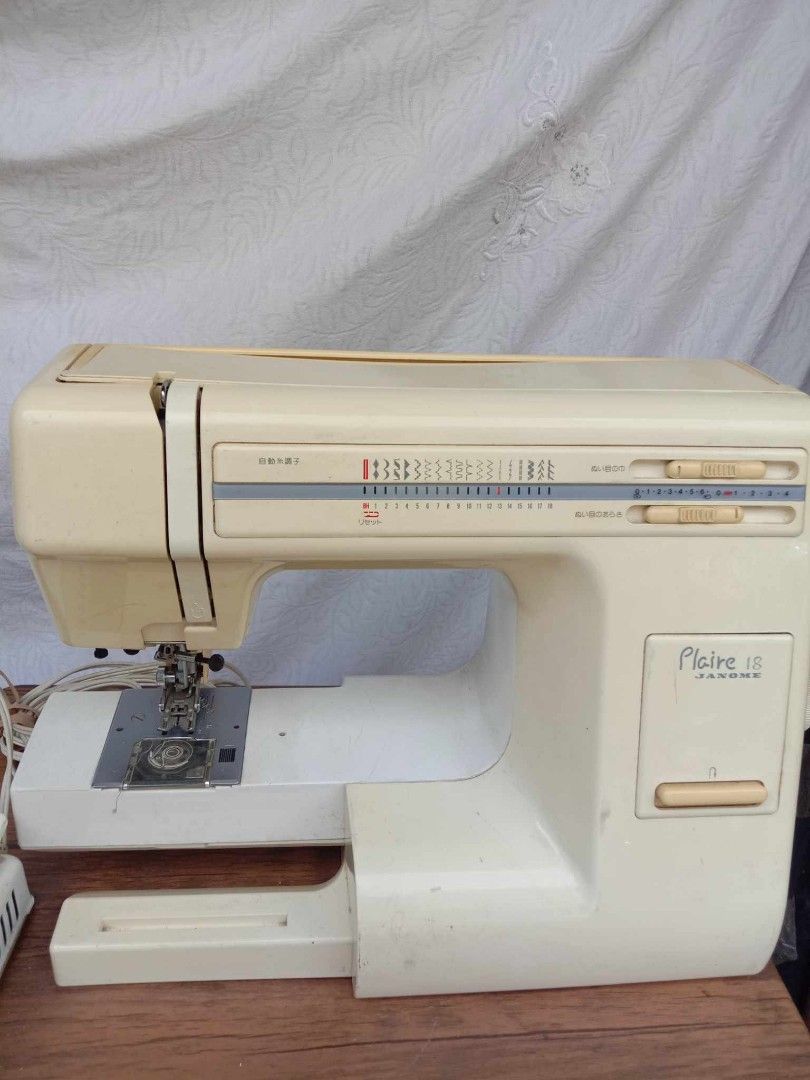 Japan JANOME Portable sewing machine 110v ac Tested working 2050php (Category: Craft Supplies & Tools) located in Quezon City. Submitted by jpnvintageonline (Listing ID 1329533012, Image 2). Description: Japan JANOME Portable sewing machine 110v ac Tested working.