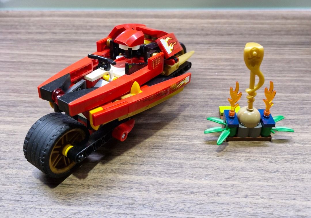 Kai s Blade Cycle Lego Ninjago 9441 no minifigures Hobbies Toys Toys Games on Carousell