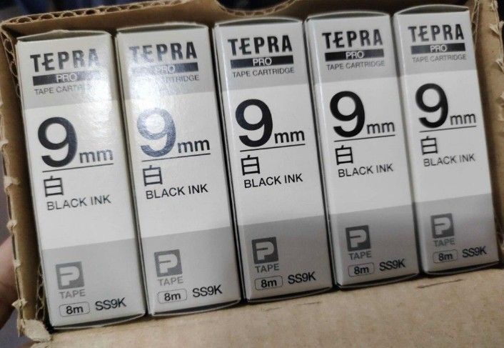 KING JIM TEPRA PRO (Category: Printers, Scanners & Copiers) located in Pulilan. Submitted by cbssurplus (Listing ID 1329646166, Image 2). Description: KING JIM TEPRA PRO TAPE CARTRIDGES FROM JAPAN 380 EACH , 1700 1 BOX =5PCS.