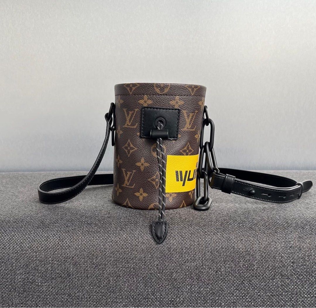 Louis Vuitton Chalk Drawstring Bag Monogram Black hardware Luxury Bags Wallets on Carousell
