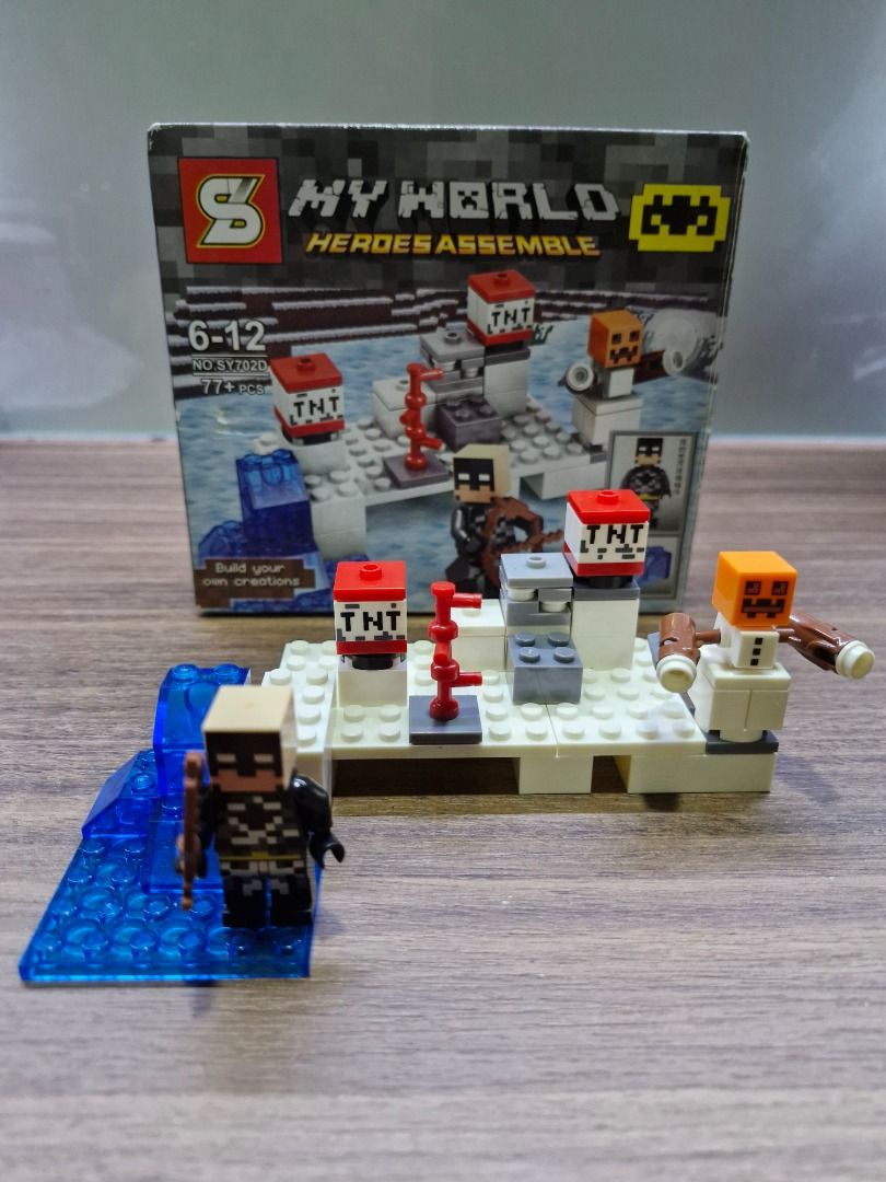 Minecraft Batman Unofficial Lego Set SY BLOCK SY702D Hobbies Toys Toys Games on Carousell