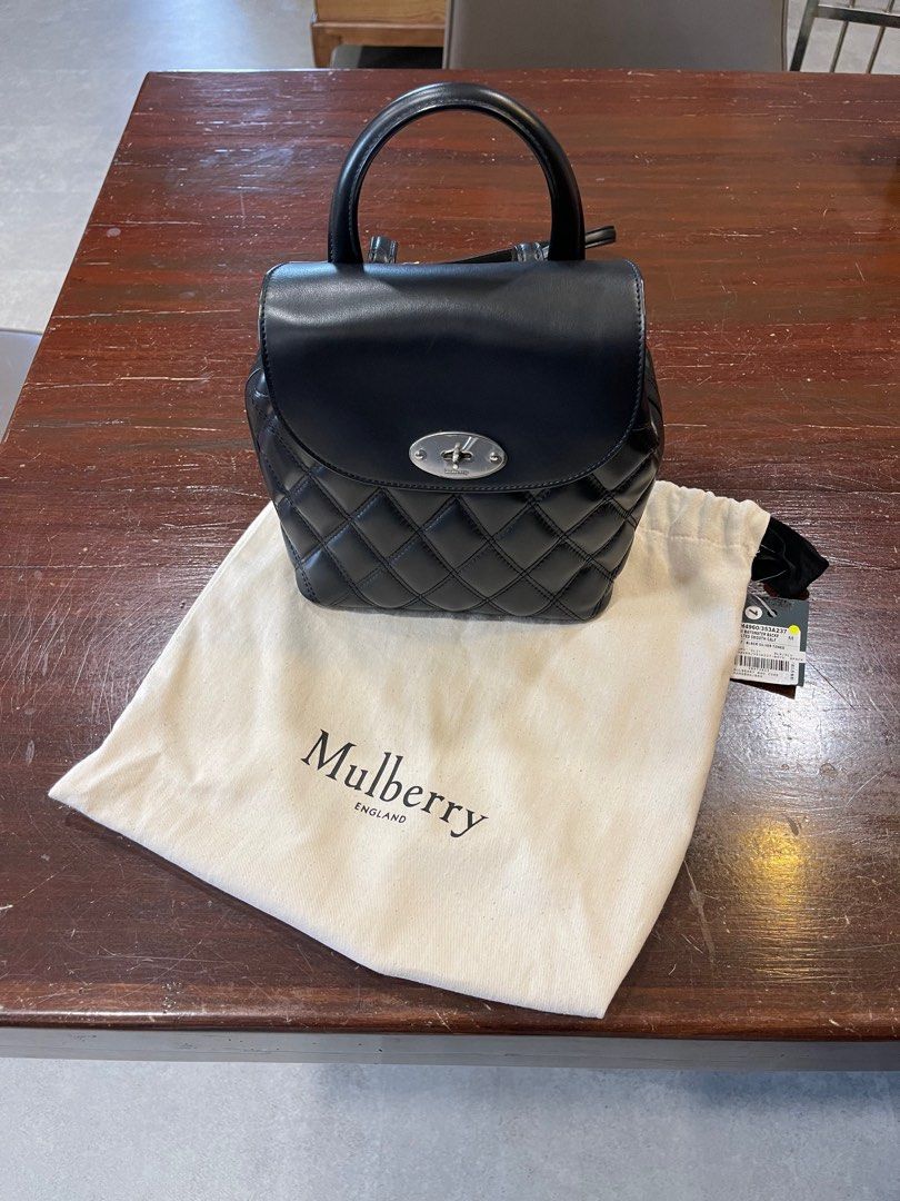 Mulberry Mini Bayswater Quilted Calfskin Leather Convertible Backpack Women s Fashion Bags Wallets Shoulder Bags on Carousell