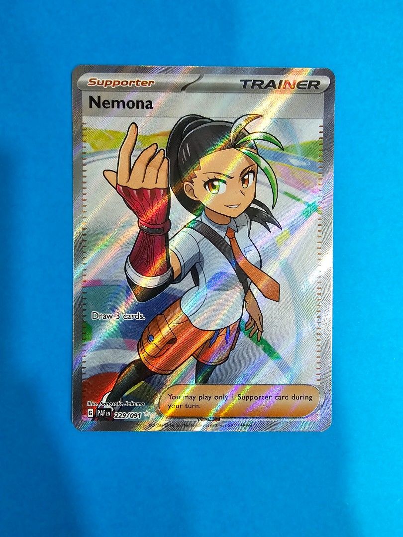 Nemona R64 Nemona Full Art #229/091 - PAF Paldean Fates Eng Ver / Pokemon TCG ...