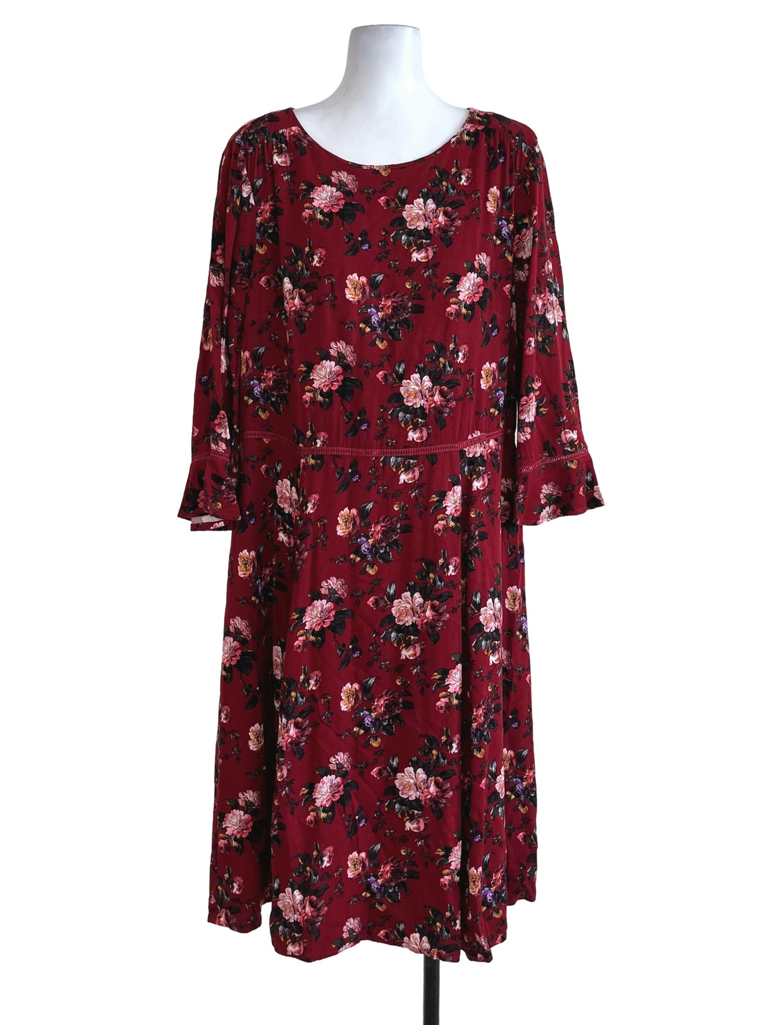 Oasis red bloom dress discount