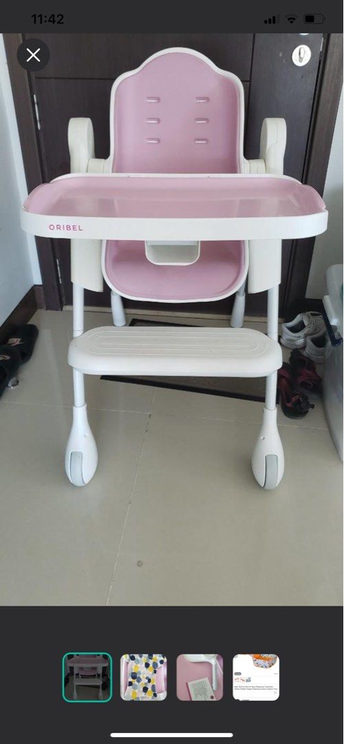 Oribel (Category: Baby High Chairs) located in Lucena. Submitted by cat09 (Listing ID 1329505784, Image 3). Description: Decluttering Pad is included Add sf .