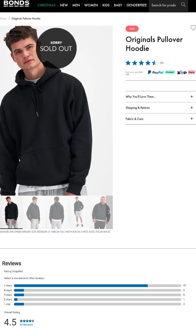 Original Pullover Hoodie Bonds