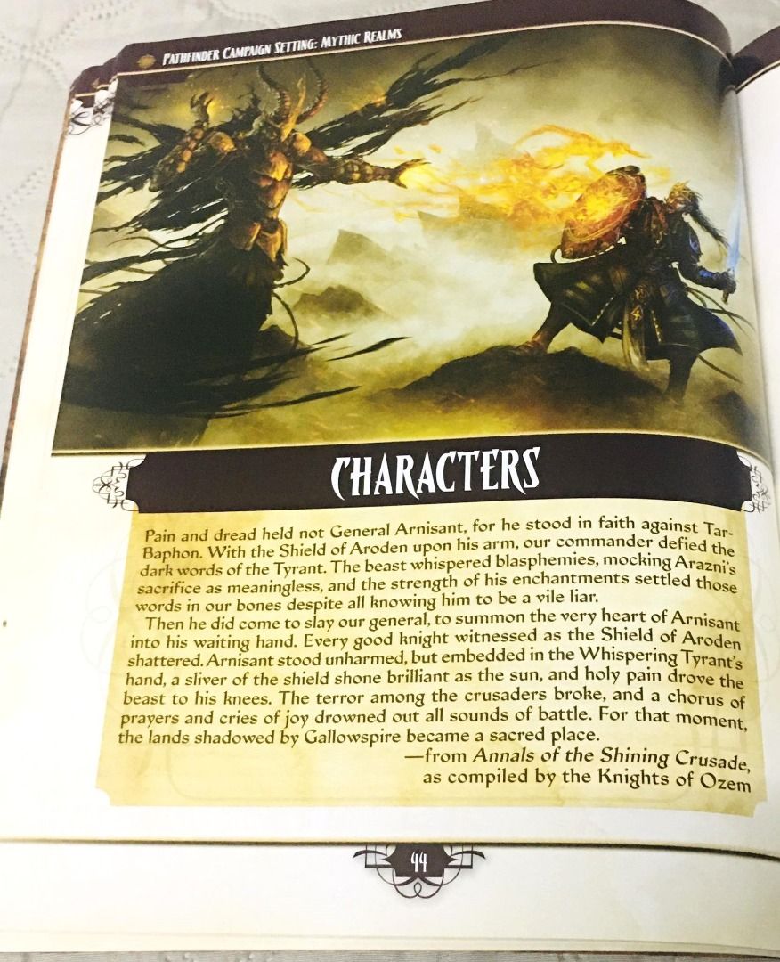Pathfinder Mythic Realms (Campaign Setting), Hobbies & Toys, Books ...