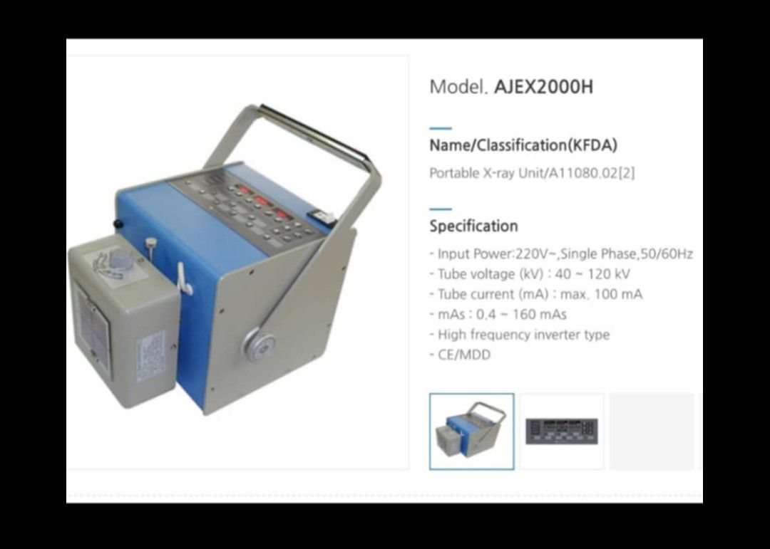 Portable x-ray (AJEX2000H) (Category: Medical Supplies & Tools) located in Angeles City. Submitted by ryainramos (Listing ID 1284138422, Image 1). Description: brand new 100ma.