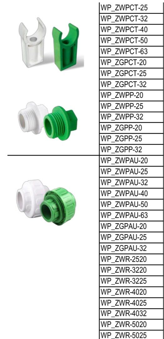 PPR PIPES AND FITTINGS (Category: Construction & Building Materials) located in Manila. Submitted by melody.tulale001 (Listing ID 1329493220, Image 2). Description: We offer : PPR (Polypropylene Random Copolymer) pipes and fittings ✅ Temperature Resistance: PPR can withstand high temperatures, making it suitable for hot water applications. ✅ Chemical Resistance: Resistant to many chemicals, making it ideal for industrial applications. ✅ Easy to I