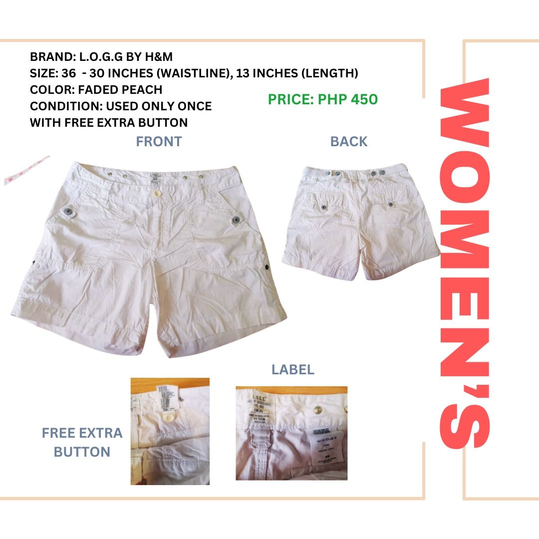 H and m white shorts new arrivals