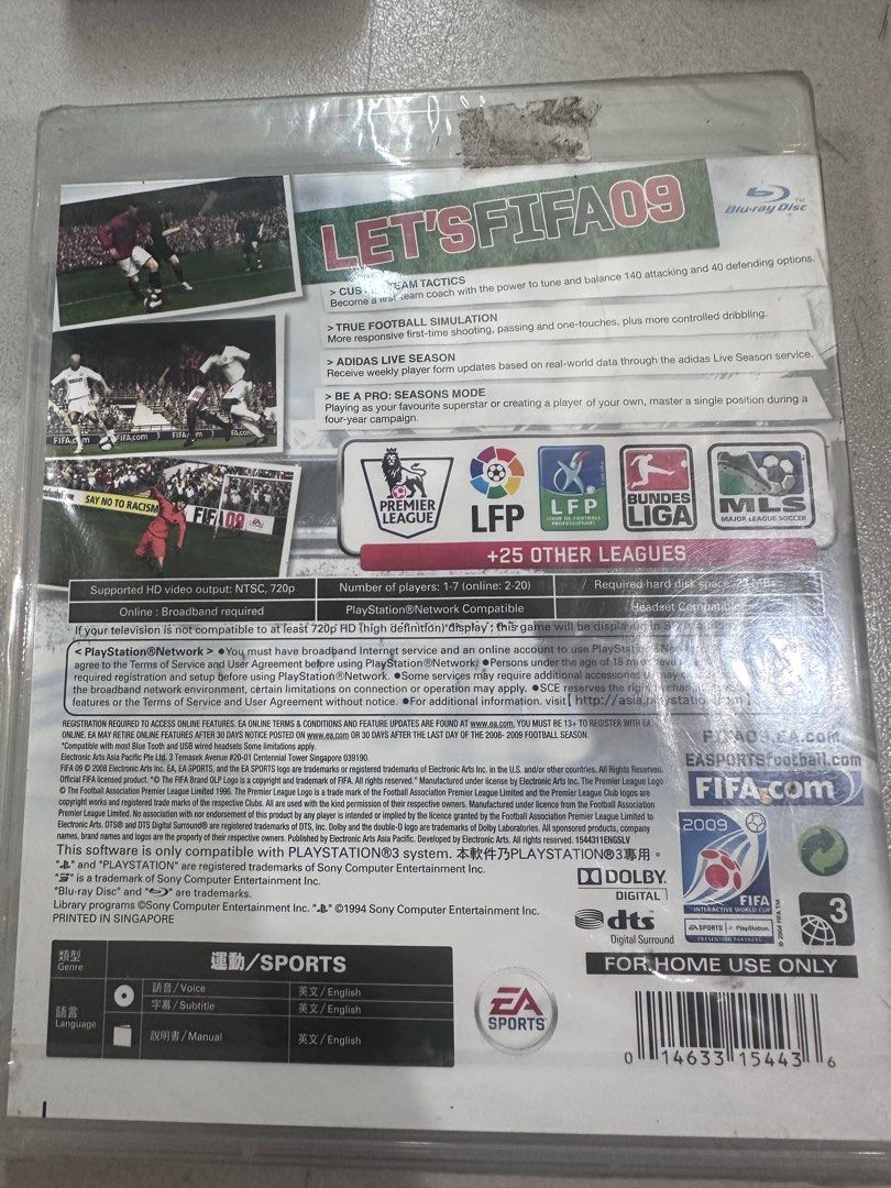 [PS3] FIFA 09 (Sealed) (Category: PlayStation) located in Manila. Submitted by reggie0711 (Listing ID 1329545326, Image 2). Description: Sealed copy.
