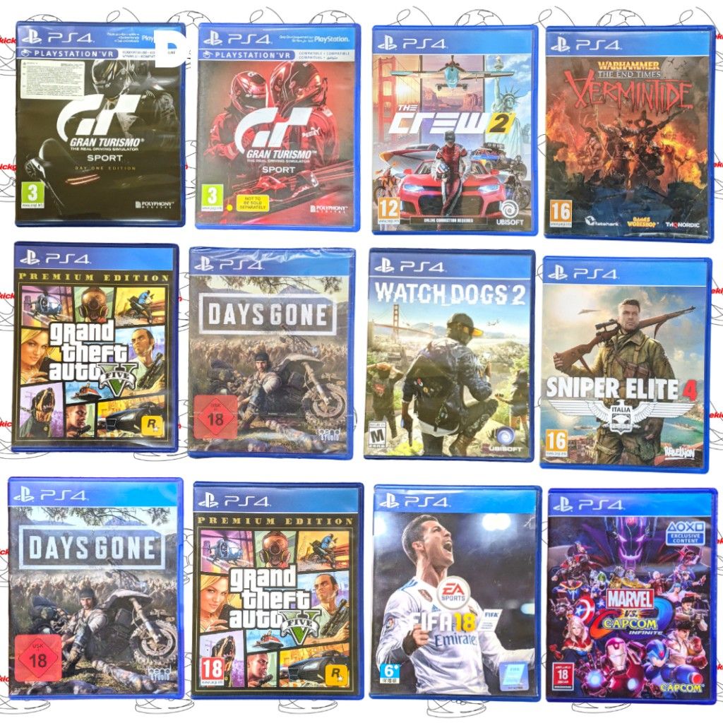 PS4 PHYSICAL DISC GAMES USED NEW Price as Low as RM25.90 BUY 2 FREE POSTAGE
