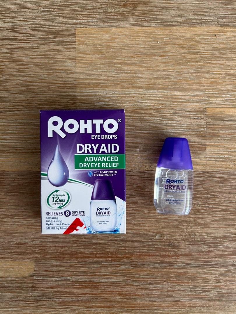 Rohto Dry Aid Advanced Dry Eye Relief Eye Drops, Beauty & Personal Care ...