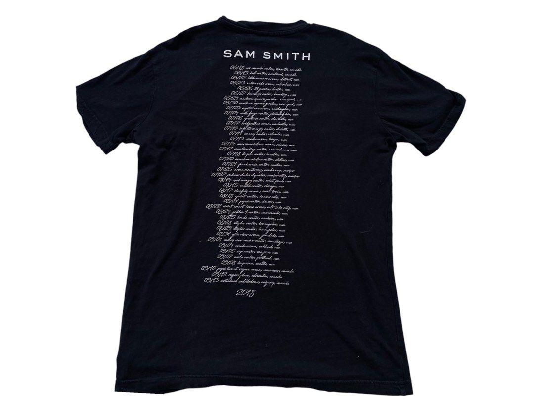 Sam Smith Tour Shirt (Category: Tshirts & Polo Shirts ) located in Dumanjug. Submitted by cebuanaavtg (Listing ID 1329505149, Image 2). Description: Issue: crackprint Width: 19” Length: 26”.