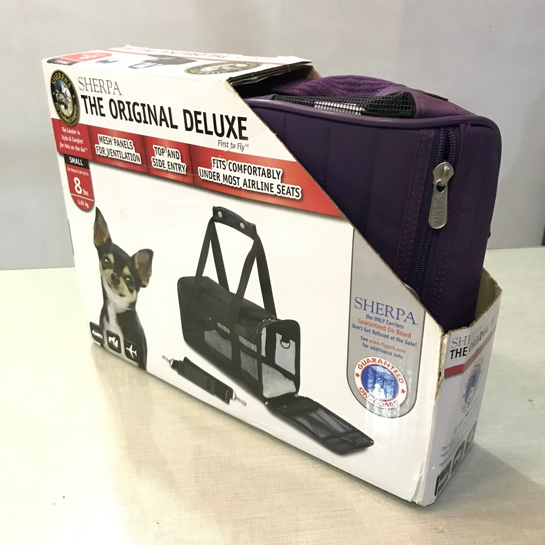 Sherpa Original Deluxe Travel Pet Carrier for Small Dog or Cat L38xW25xH21 cm