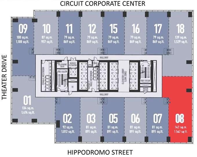 The Stiles Enterprise Plaza Makati West Tower commercial unit for rent ...