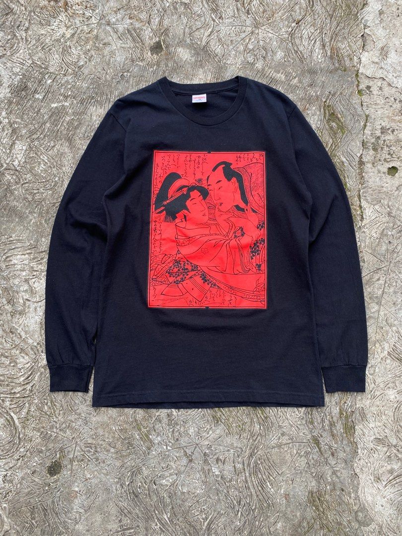 Supreme Sasquatchfabrix Shunga Longsleeve, Fesyen Pria