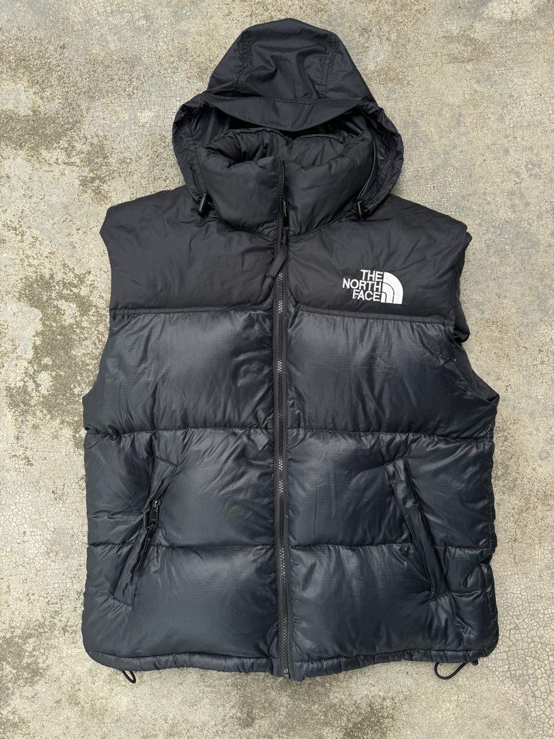 The North Face Puffer Vest Hooded Gorpcore Stow Pocket Men s Fashion Coats Jackets and Outerwear on Carousell