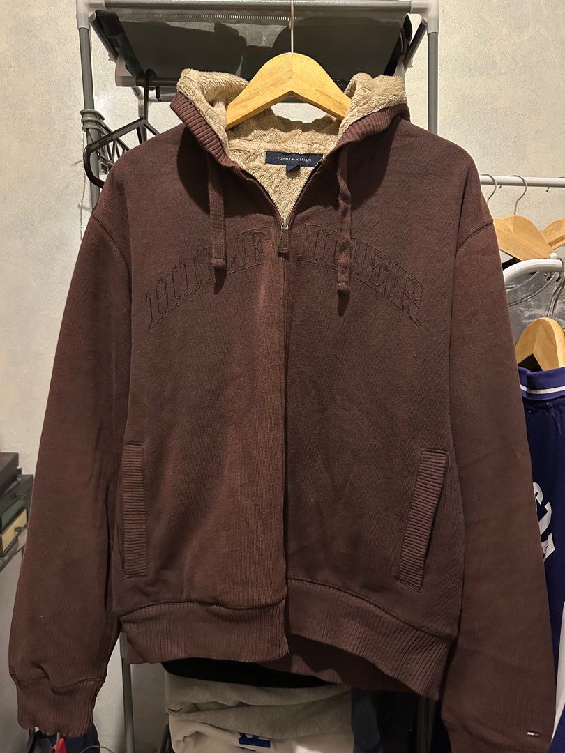 Hooded Tommy Jeans Sherpa Jeans Sherpa Jacket Polaire Tommy Jeans