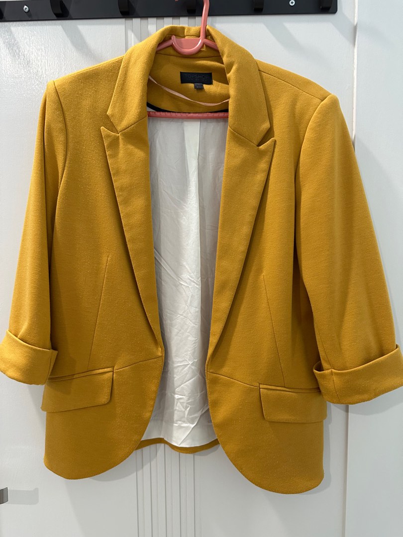 Topshop Mustard Blazer