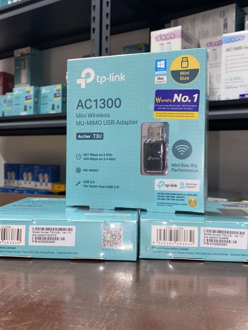 TP-Link Archer T3U Mini AC1300 Dual Band MU-MIMO USB Wi-Fi Adapter | Wi ...