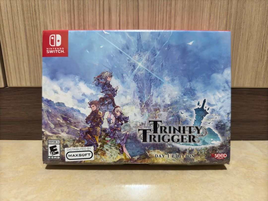 Trinity Trigger Nintendo Switch (Category: Nintendo) located in Singapore. Submitted by nekoyang (Listing ID 1329596680, Image 1). Description: Brand new in packaging Pm for more info.