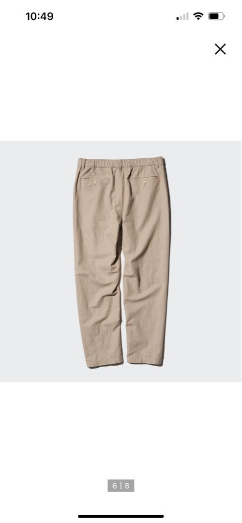 Uniqlo Relaxed Linen Trousers Men's Linen Blend Relaxed Trousers