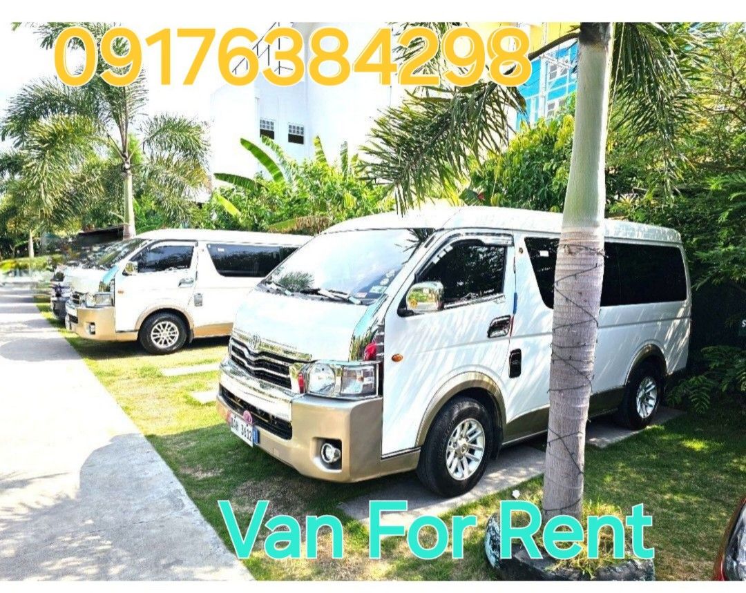 Van For Rent Van For Hire , Van Rental , Alabang , Makati , Paranaque , Pasay , Taguig , Manila , Baguio , Baler , Ilocos , Bicol , Cavite , BGC , Manaoag , Tagaytay , Vigan , Lucban , Batangas , Airport , Subic Bolinao Banawe Sagada , Cp # 09176384298 (Category: Vehicle Rentals) located in Las Pinas. Submitted by kuyajimi (Listing ID 239754262, Image 1). Description: Contact # : 0917 638 4298 VAN FOR RENT , VAN FOR HIRE , VAN RENTAL with driver 