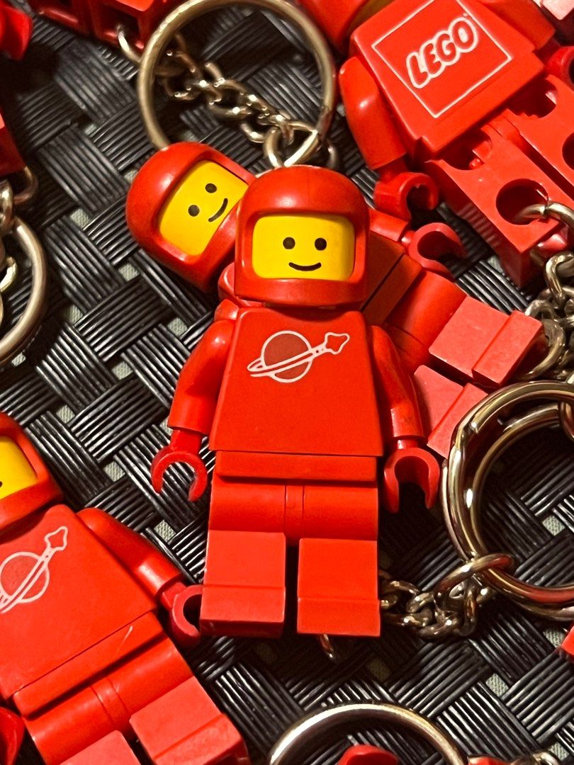 Vintage Lego RED Spaceman Key chain (Category: Character Goods) located in Manila. Submitted by yourtoothfairy (Listing ID 1329582016, Image 3). Description: 1500 each RARE lego classic red spaceman key chain. never used, the chain has some discoloration due to storage. ( barely noticeable).
