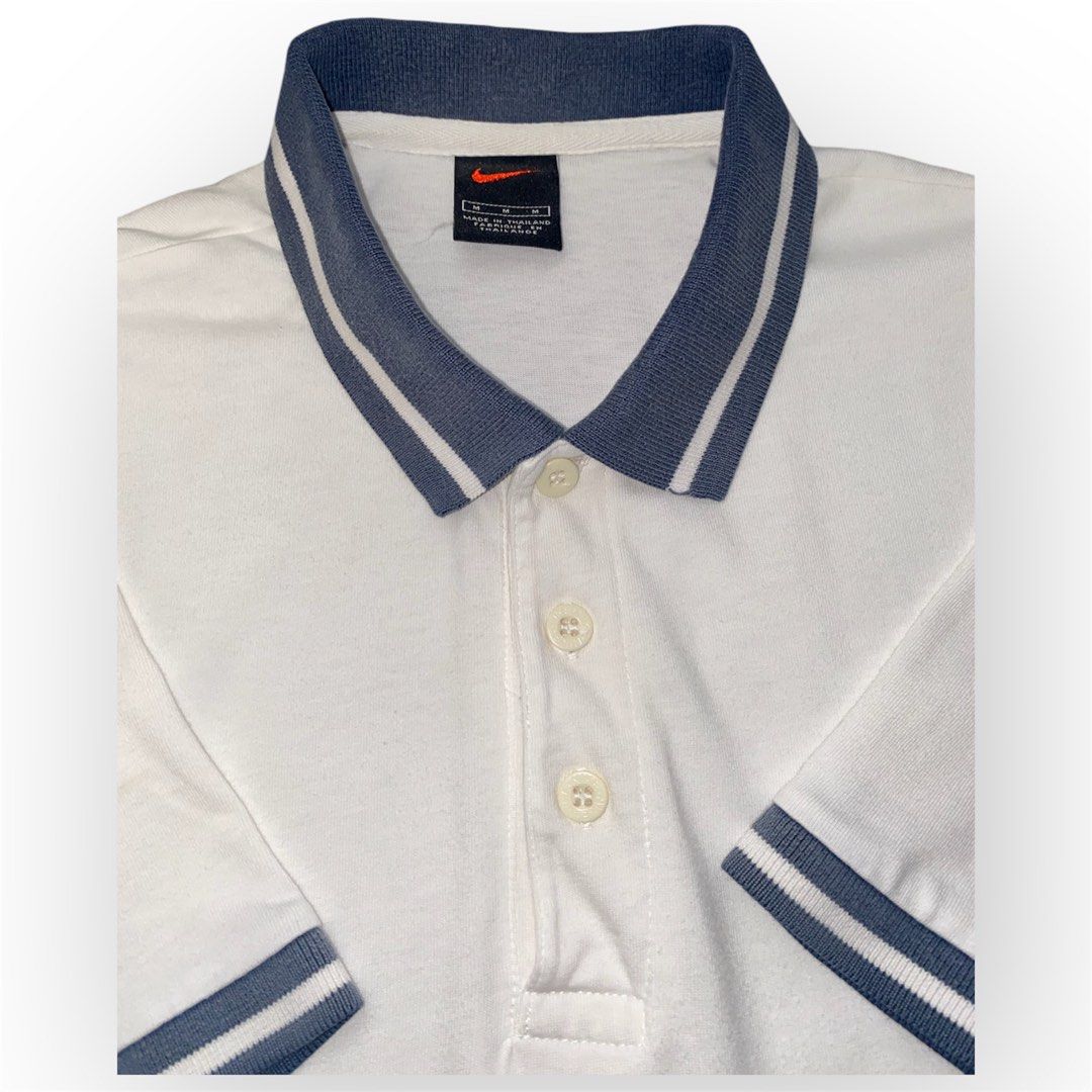 nike shirt swoosh on collar