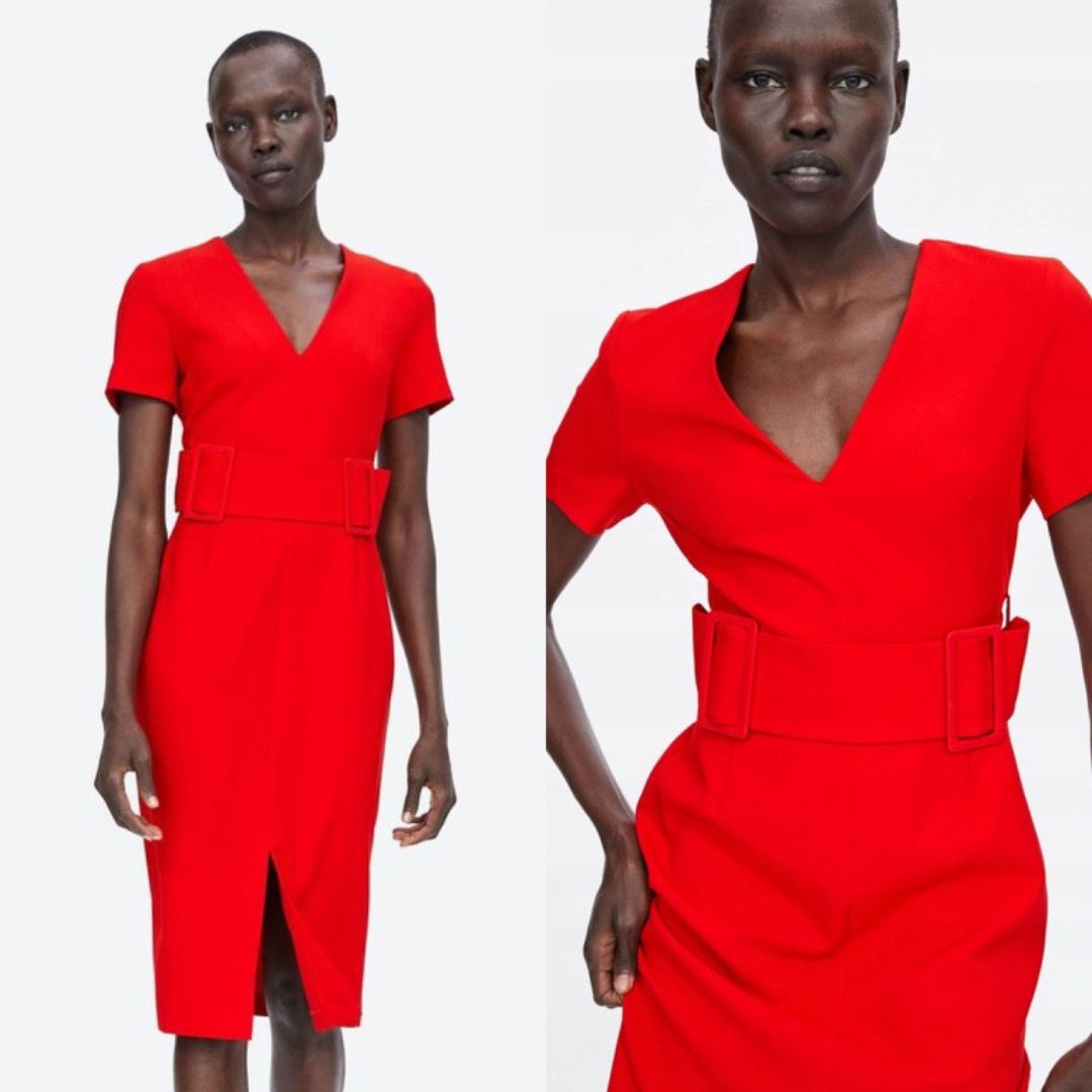 Red corporate dress outlet