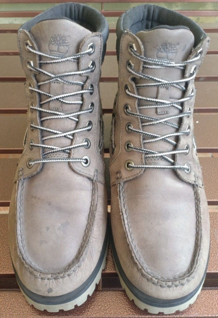 8.5uk Rm78 TimberLand Oakwell 7 Eye Moc Toe Boots Hi Leather Men s Fashion Footwear Boots on Carousell