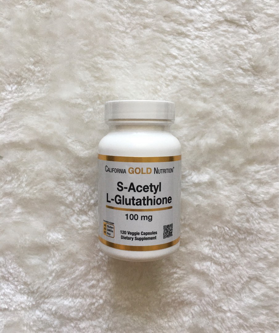california gold nutrition s acetyl l glutathione 現貨- S-乙酰基谷胱甘肽120粒大樽裝4個月用量✳️ California Gold Nutrition S-Acetyl L-Glutathione  100 mg 120 veggi capsules (4 months servings) #谷胱甘鈦[包順豐智能櫃], 健康及營養食用品,