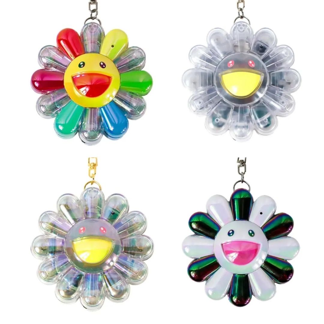 【鑑定品】　村上隆 Flower Go Walk Yellow（Clear） 鑑定品】 村上隆 Flower Go Walk Yellow（Clear）（村上隆Flower