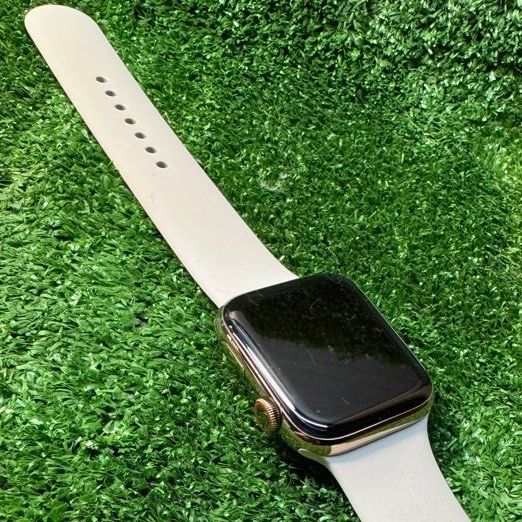 Lowest Apple Watch Series 5 Gold Stainless Steel Case Stone Sports Band Apple Watch SE Black for sale Mobile Phones Gadgets Wearables Smart Watches on Carousell