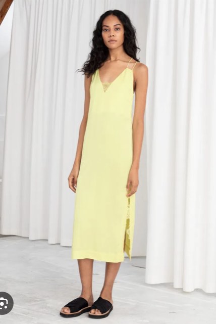 OTHER STORIES Satin Midi Slip Dress Women s Fashion Dresses Sets Dresses on Carousell