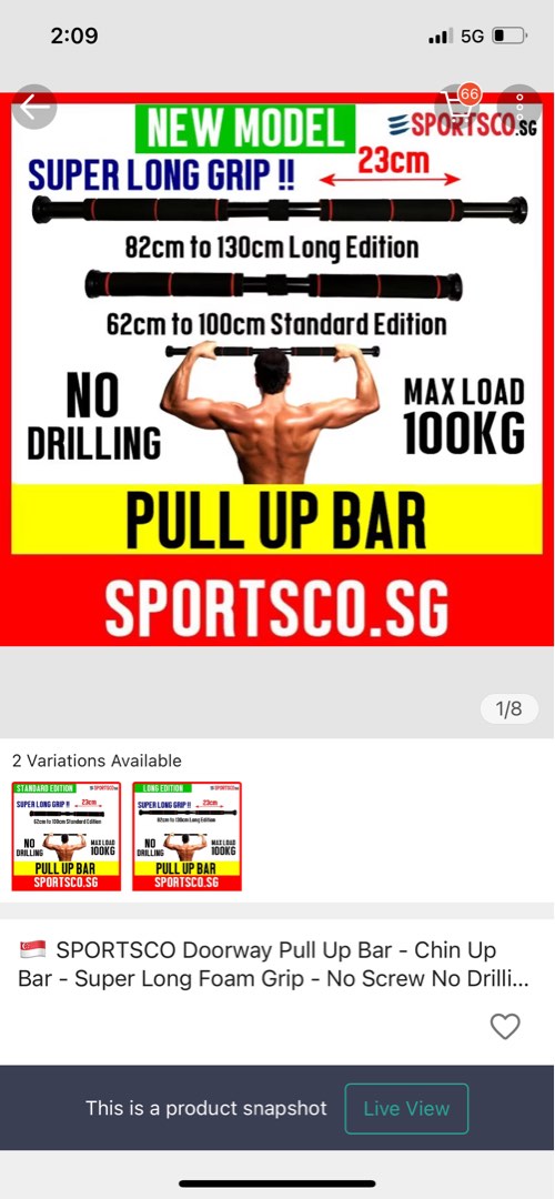 Sportsco pull up bar 2025