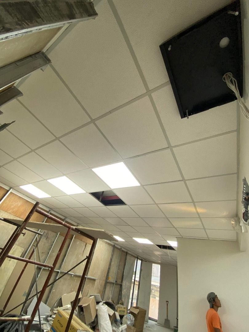 ACOUSTIC CEILING BOARD (Category: Construction & Building Materials) located in Marikina City. Submitted by christine_km8enterprises (Listing ID 1329770634, Image 2). Description: ACOUSTIC CEILING BOARD * PVC LAMINATED GYPSUM BOARD 👉🏻BIG DISCOUNTS for bulk orders👈🏻 Sizes: 2ft x 2ft & 2ft x 4ft Also available: Wall angle Main tee Cross tee Hanger wire and other metal frames for drywall partition ✔️WE SHIP NATIONWIDE ✔️SAME DAY DELIVERY W/IN ME