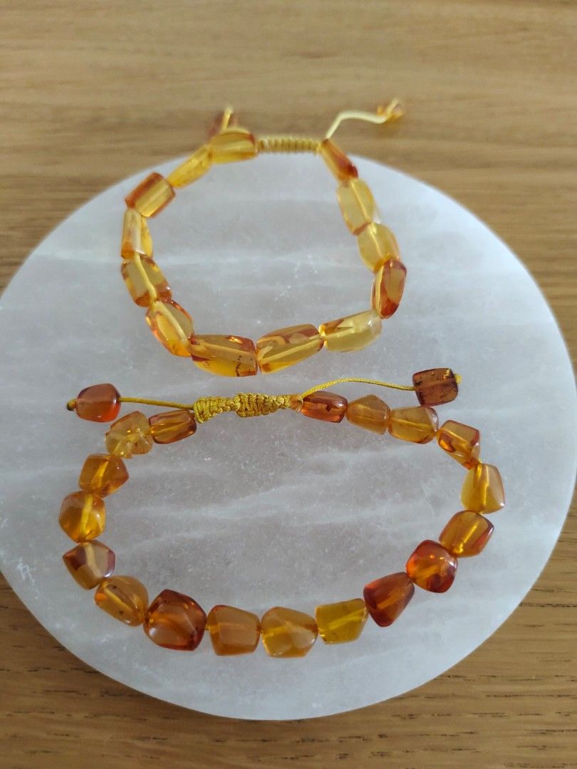 Amber genuine tree sap bracelet from Burma