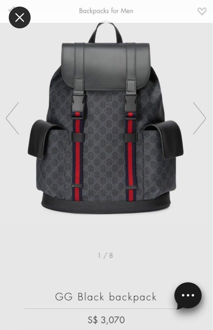 AUTHENTIC Gucci Backpack Men s Fashion Bags Backpacks on Carousell
