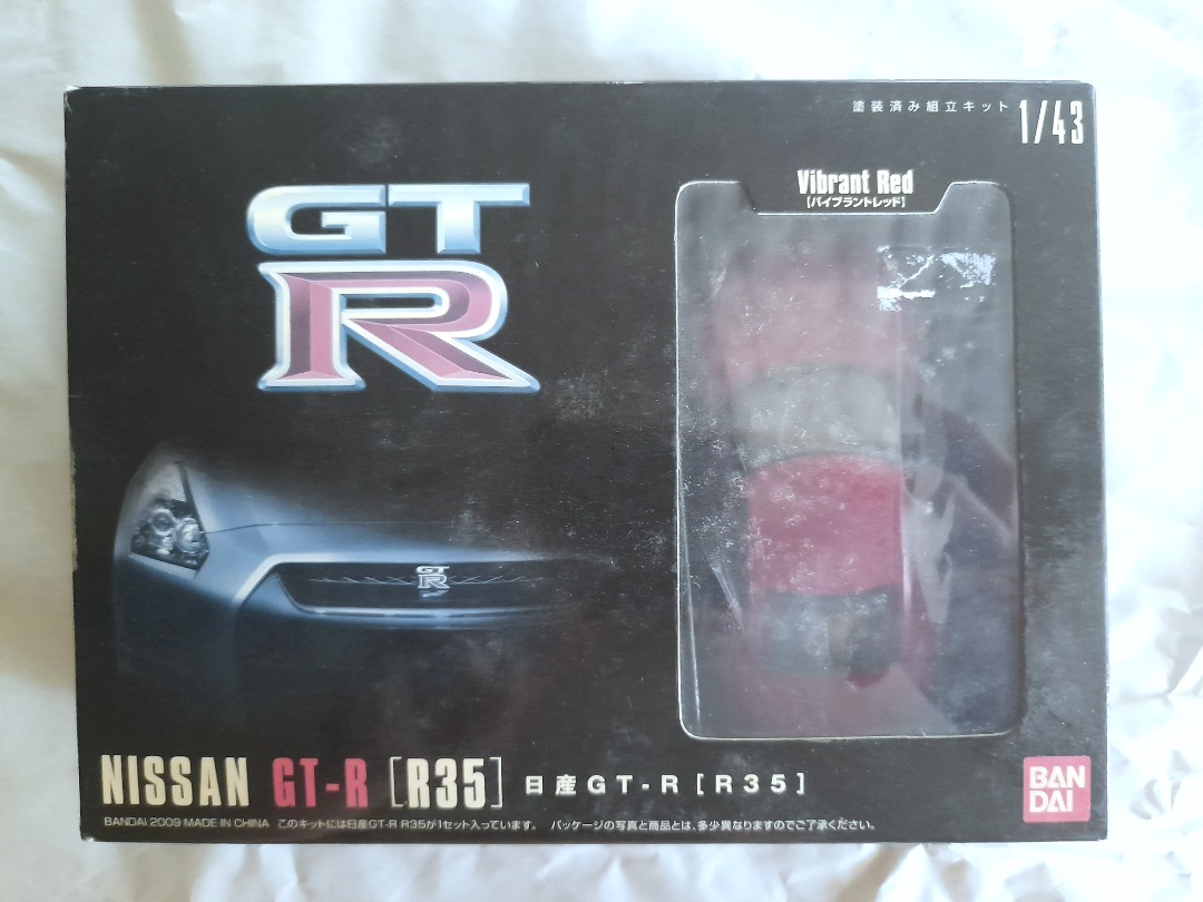 Bandai 1/43 Scale Nissan GT-R [R35] Model Kit, Hobbies & Toys, Toys ...