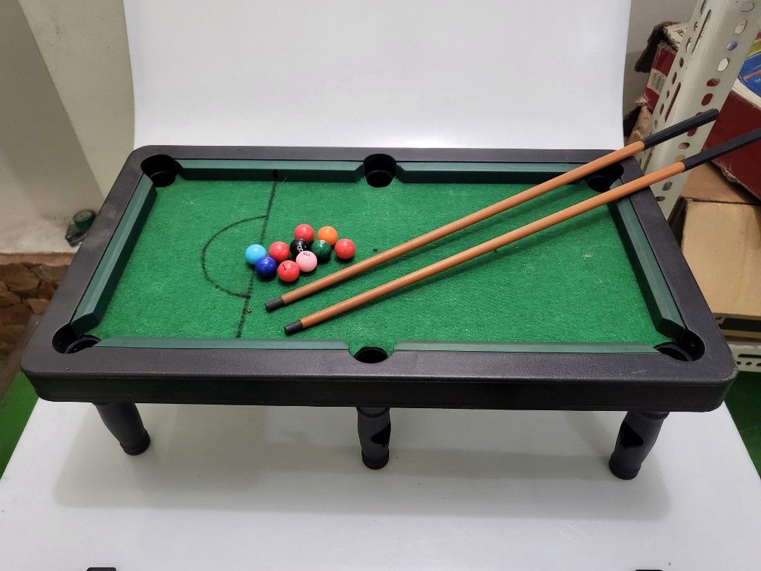 Billiard table for kids (Category: Billiards and Bowling) located in Manila. Submitted by bebekikest39865 (Listing ID 1329671396, Image 1). Description: 150 only please see photo posted no triangle part for the ball..